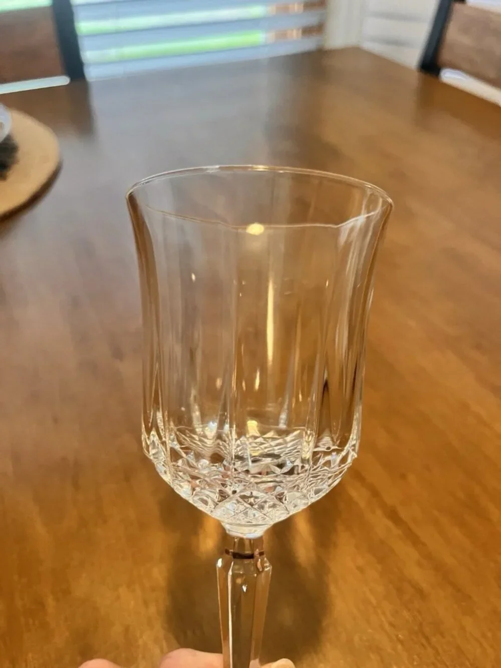 Vintage Anchor Hocking Crystal Wine Glass From The Legacy Collection